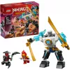 LEGO NINJAGO set 71827 Zane's Battle Suit Mech, 92 pieces, 2 minifigures, height 100 mm, age 6+