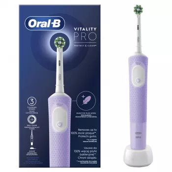 Oral-B | D103 Vitality Pro | Electric Toothbrush | Rechargeable | For adults | ml | Number of heads | Lilac Mist | Number of brush heads included 1 | Number of teeth brushing modes