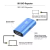 HDMI repeater, 20m, 8K 60Hz, HDCP 2.3 alu, blu