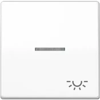 Wall switch module JUNG AS 591 KO5L WW White — single-gang, white finish