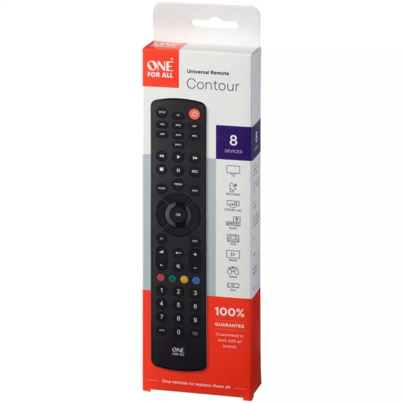 Universal Remote One For All Contour 8