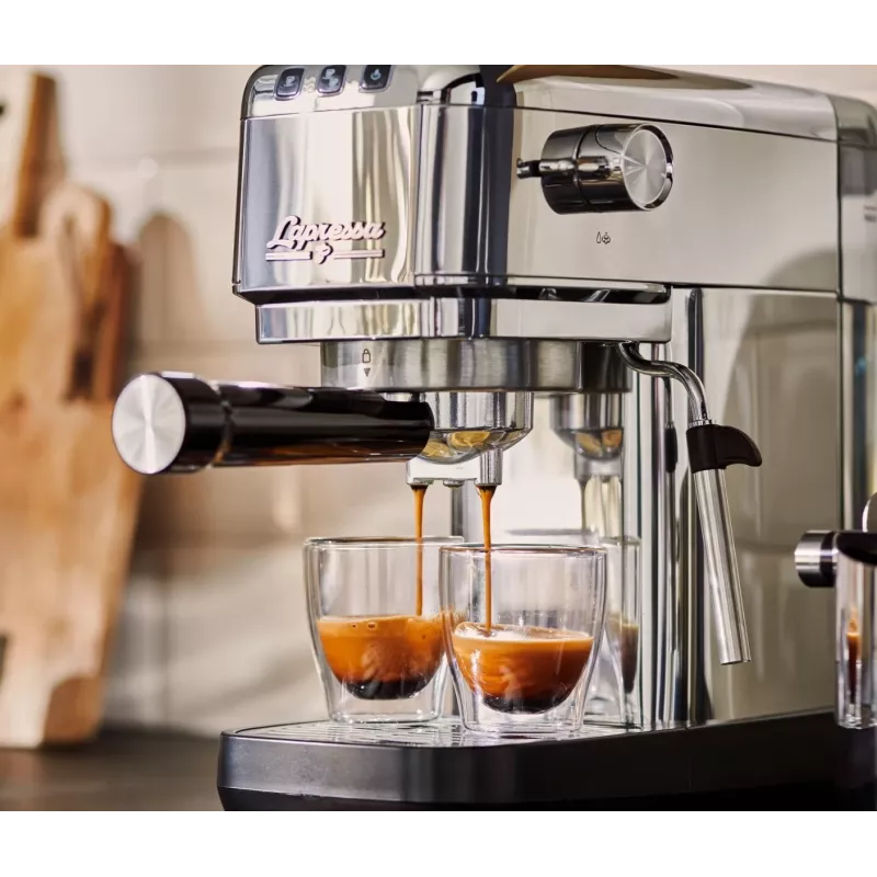 Pressure coffee machine Lapressa steel