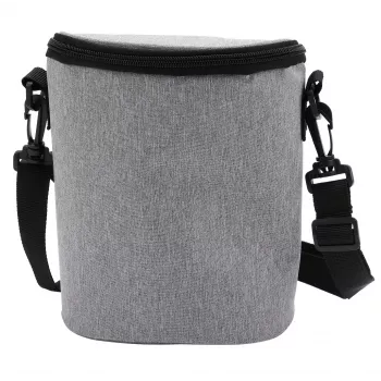 Thermal bag Olympia BT 50 — black/grey, zipper, 225×170×110 mm