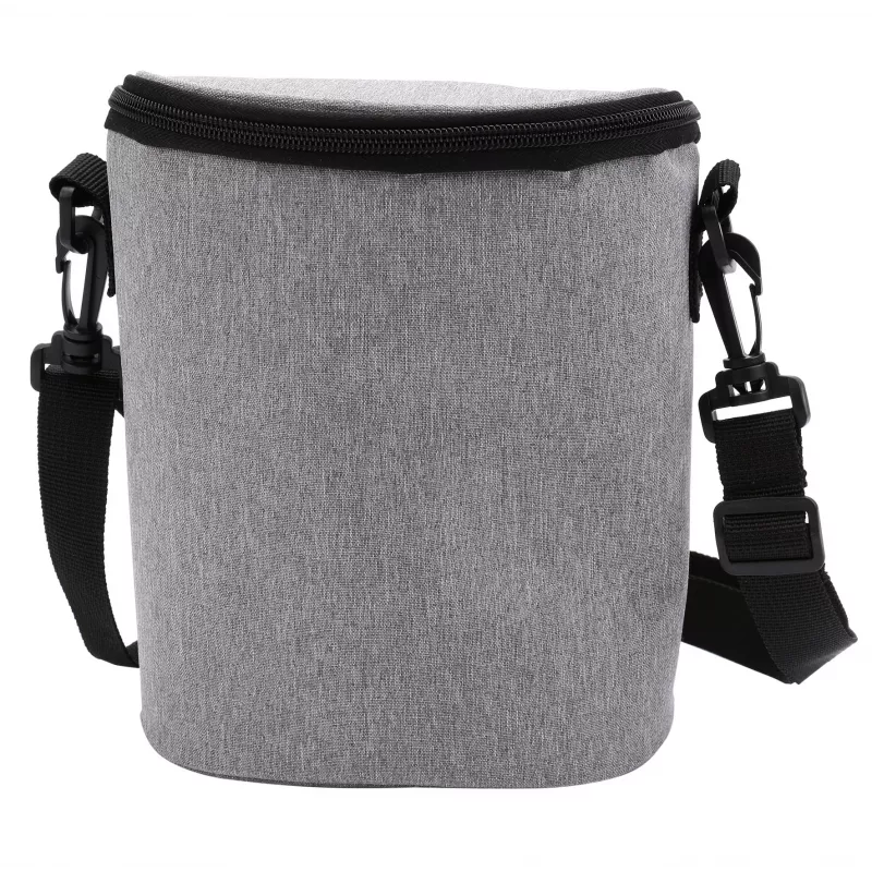 Thermal bag Olympia BT 50 — black/grey, zipper, 225×170×110 mm