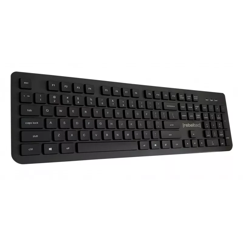 Wired USB full-size keyboard Rebeltec Spiro RBLKLA00041 — black