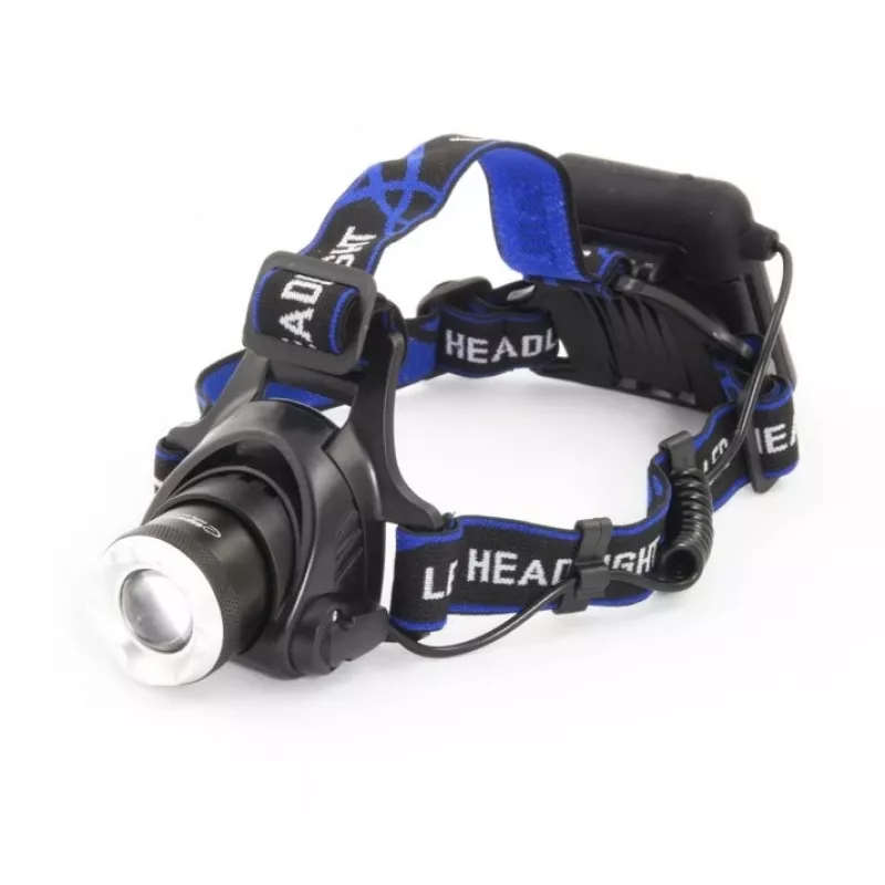 Headband flashlight ESPERANZA EOT005 — LED Cree T6, 3W, 600 lm, AA x2, aluminium housing, waterproof, shockproof, adjustable headband