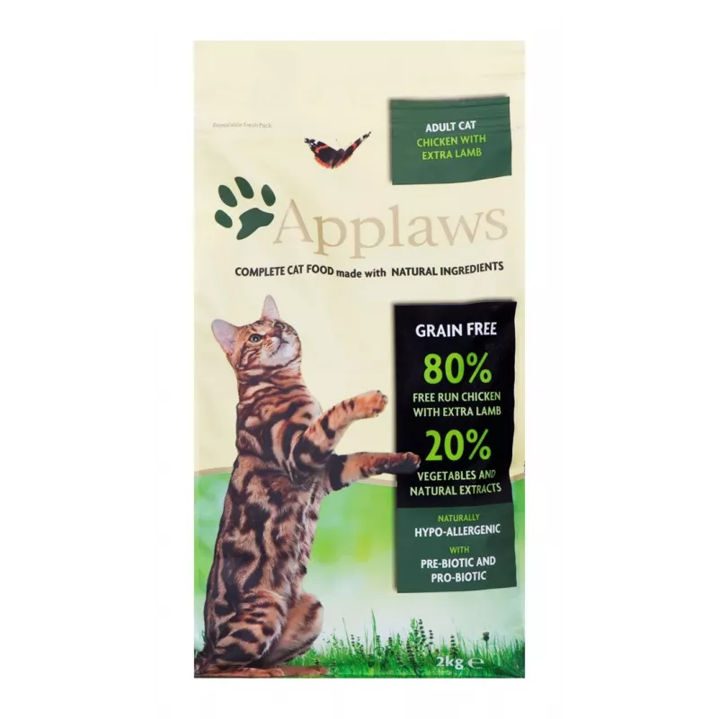 Dry cat food Applaws Adult Chicken & Lamb 2 kg — grain-free, 36% protein, 16% fat