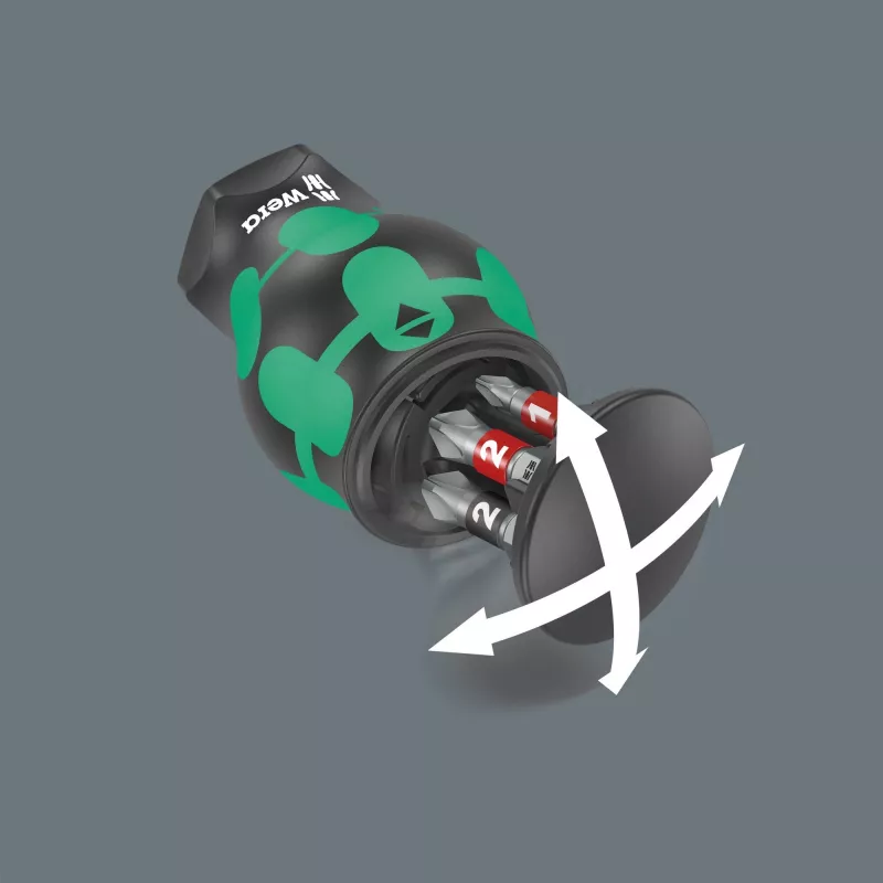 Wera Kraftform compact Stubby Magazin 2 Multi-bit screwdriver Straight screwdriver
