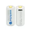 Rechargeable battery everActive EV16340 700mAh 3V with Micro USB charging