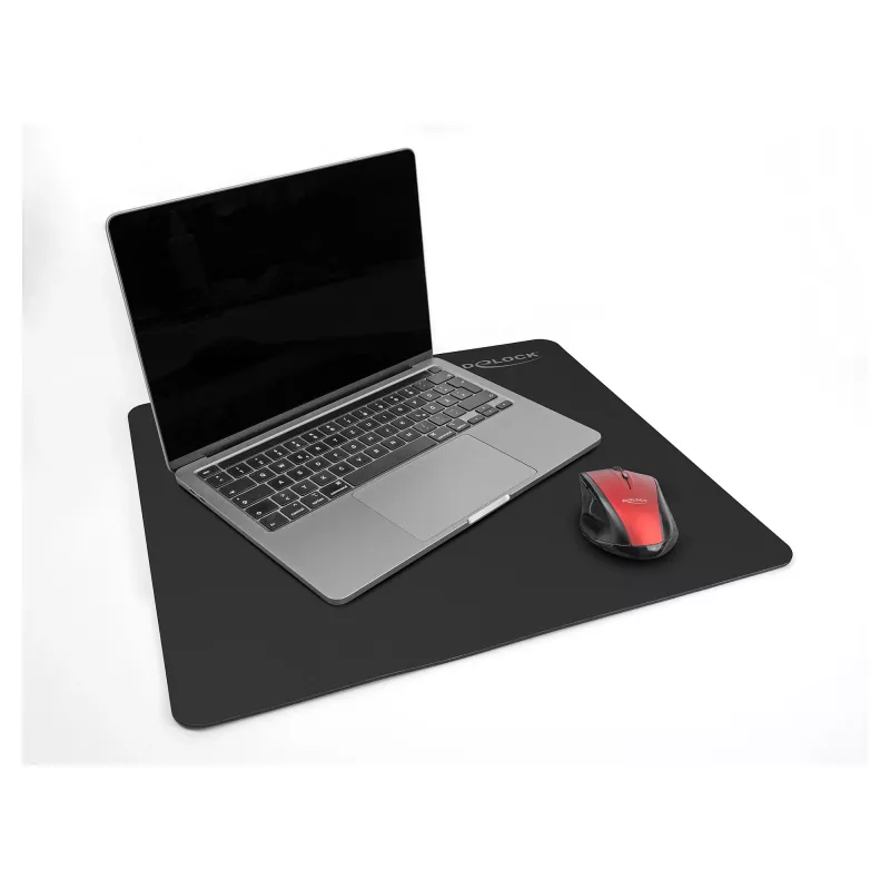 Mouse Pad DeLOCK 12149 Black 400x450 mm Rubber Non-slip Base