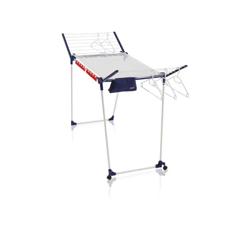 Floor-standing laundry drying rack Leifheit Pegasus 200 — blue/white