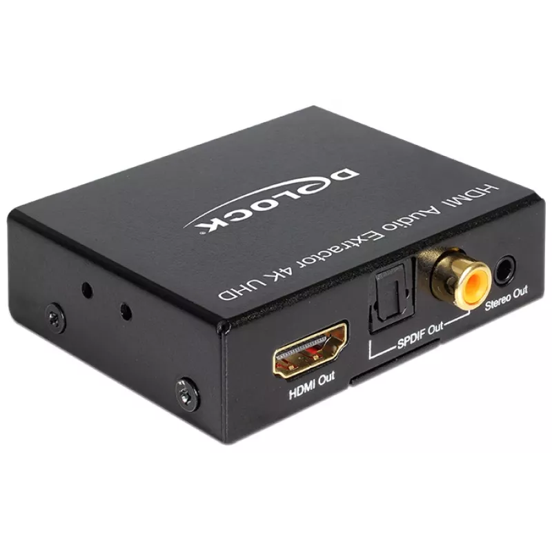 HDMI Stereo / 5.1 Channel Audio Extractor 4K, Adapter black