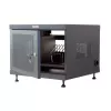 Rack shelf TECHLY 367652 cable organizer with 3M adhesive mounting, steel, 550×550×410 mm, black