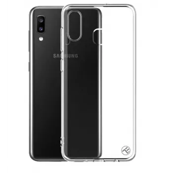 Silicone cover Tellur for Samsung Galaxy A20, transparent, soft protective case