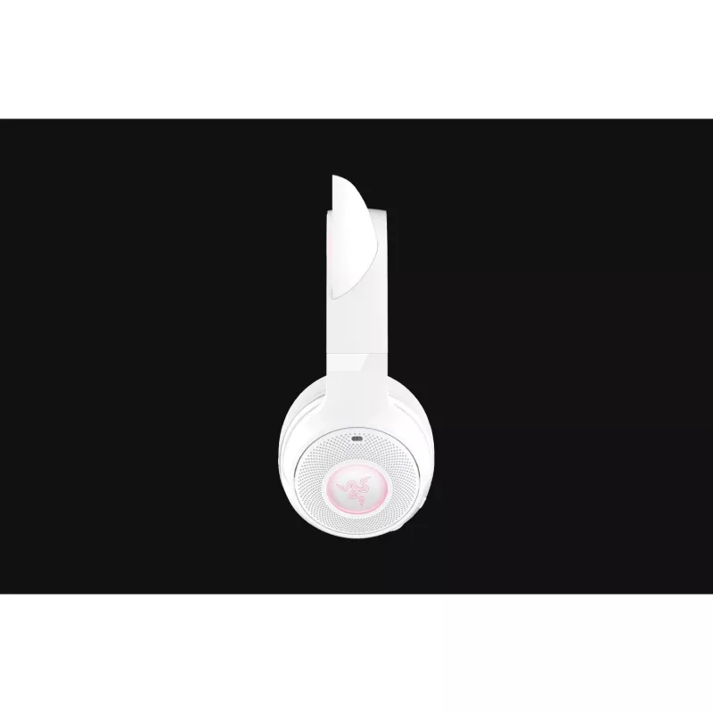 Wireless gaming headset Razer Kraken Kitty V2 BT White with Bluetooth, THX Spatial Audio, RGB lighting
