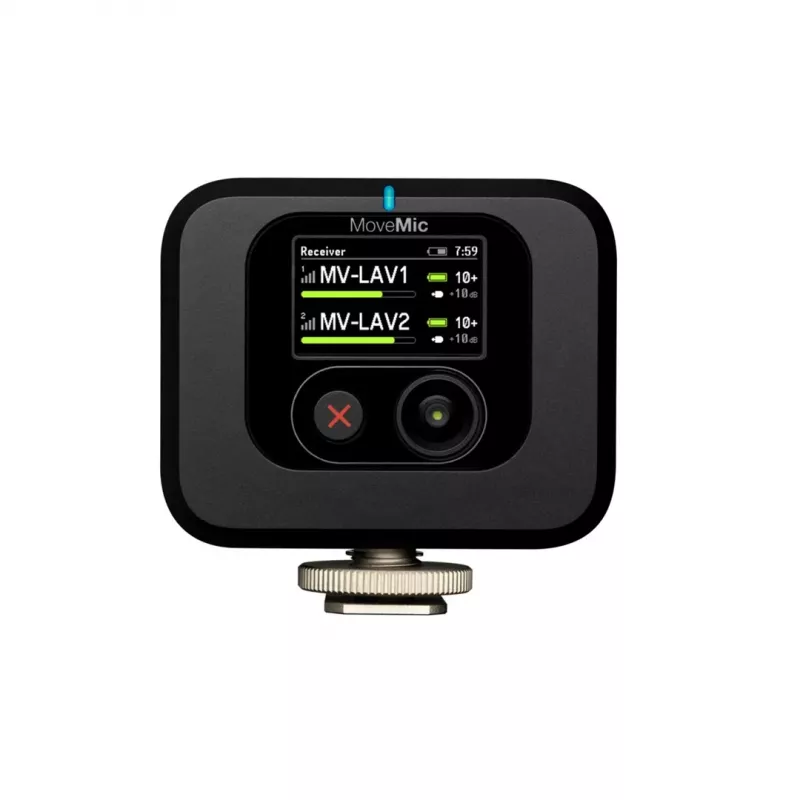 Wireless camera-mount receiver Shure MV-R-Z6 — 50–20000 Hz, 30 m range, 12–15 V, 308×101×38 mm, 0.429 kg, black