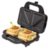 Sandwich maker Adler AD 3043, 1300 W, non-stick plates, 2 sandwiches, 285×152 mm cooking surface, black