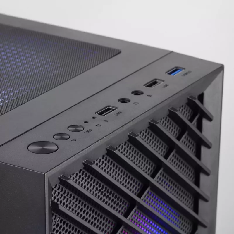PC Case TACENS Mars Gaming MC-VORTEX Mini Tower Mini-ITX/Micro-ATX Tempered Glass Black, 3x120mm, 27.3 cm GPU, 162 mm CPU cooler