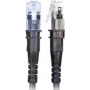 PatchSee ThinPATCH - Patch-Cable - RJ-45 (M) to RJ-45 (M) - 2,7m - 4,9 mm - FTP - CAT 6a - IEEE 802,3at - Shielded, Halogen-Free - Black (TP-6A-F/9)