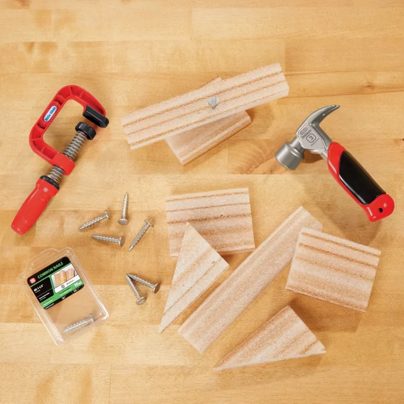 Creative Construction Hammer and Nail Set