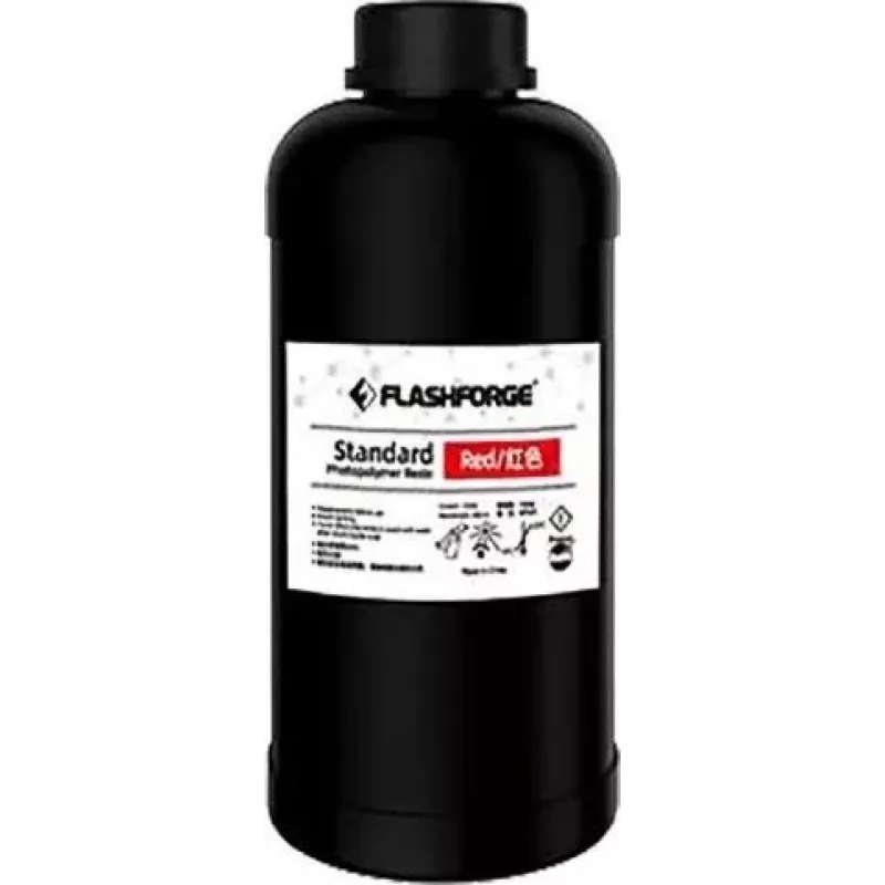 3D printing UV/LCD standard red resin 1 L Flashforge 405 nm