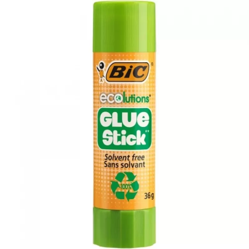 Glue stick BIC ECO GLUSTIC 36 g — BIC brand adhesive stick 36g