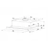 Telescopic hood MAAN Corona 2 G 60 315 m3/h, Black