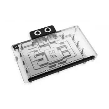 Backplate Alphacool 10268 Acrylic Aluminium Chrome Copper Nylon Black 160.8mm