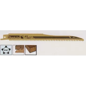 MAKITA RECIPROCATING SAW BLADE HCS 203x1,0mm /5pcs. WOOD (FAST)
