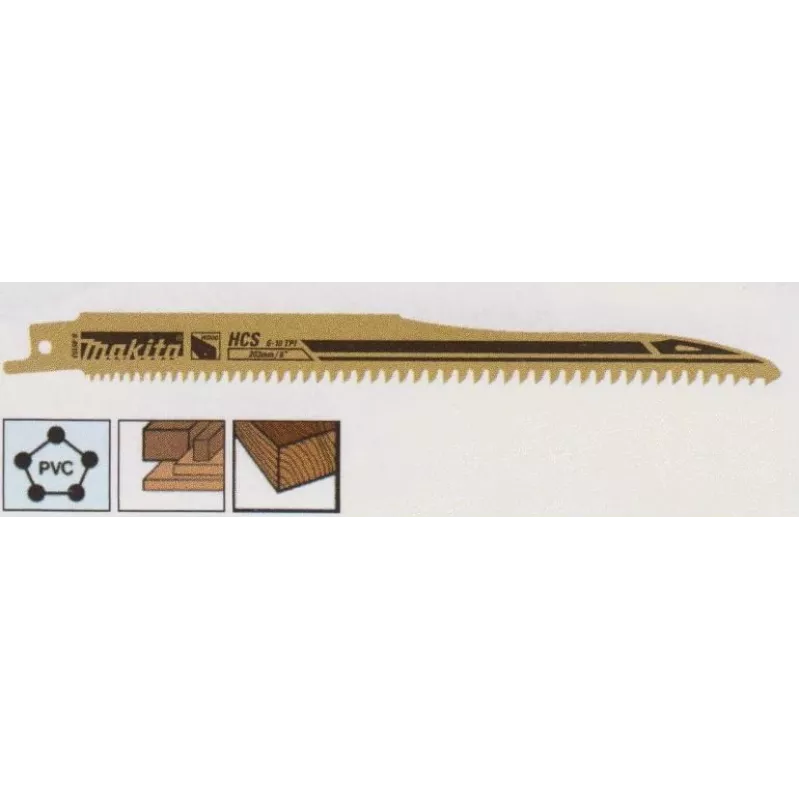 MAKITA RECIPROCATING SAW BLADE HCS 203x1,0mm /5pcs. WOOD (FAST)