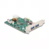DeLOCK PCI Express x1 Card USB Type-C PD 30W 2x USB Type-A 5Gbps