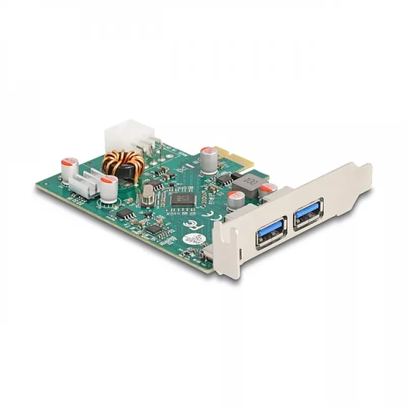 DeLOCK PCI Express x1 Card USB Type-C PD 30W 2x USB Type-A 5Gbps