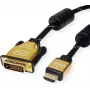 ROLINE 11.04.5896 Video Cable-Adapter 1,5 m HDMI Type A (Standard) DVI-D Black - Gold (11.04.5896)