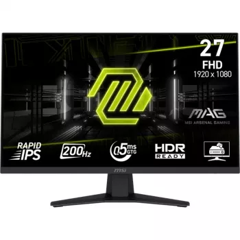 MSI MAG 274FDE Gaming-Monitor 68.6 cm (27 ), black, FullHD, Rapid-IPS, HDR Ready, Adaptive-Sync, 200Hz Panel (9S6-3CE41H-002)