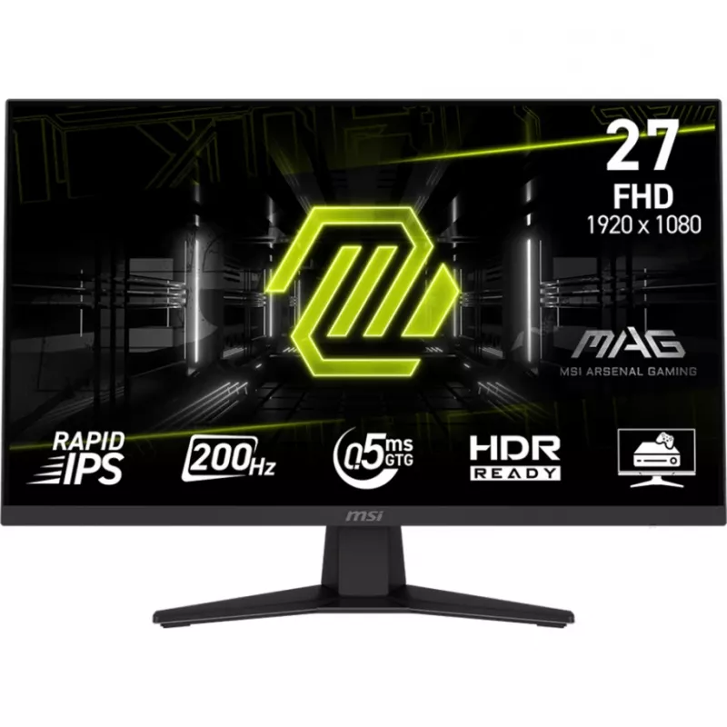 MSI MAG 274FDE Gaming-Monitor 68.6 cm (27 ), black, FullHD, Rapid-IPS, HDR Ready, Adaptive-Sync, 200Hz Panel (9S6-3CE41H-002)