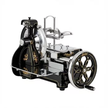 Slicer Berkel Volano B2 black fiorato — manual operation, stainless steel blade