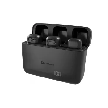 NATEC Hopper Black Lavalier/Lapel microphone