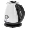 Electric kettle Camry CR 1344 — 1.7 L, 2200 W, stainless steel, built-in thermometer, 360° base, white