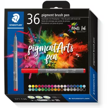 Brush Pen Staedtler Pigment Arts 36 Colours