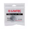 Keystone jack A-LAN MKB-U6-1 — RJ45 U/UTP Cat6, 22/26 AWG, black/white ABS housing