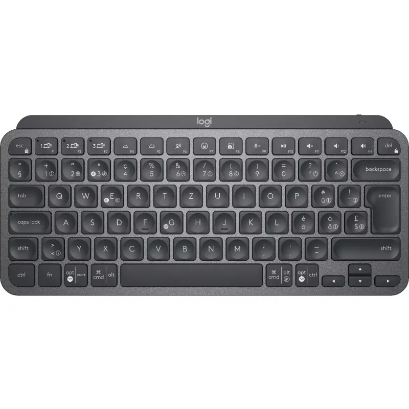 Logitech MX Keys Mini - Keyboard - backlit - Bluetooth - QWERTZ - Swiss - Graphite (920-010485)