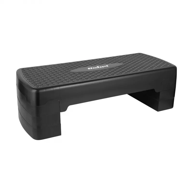Rebel fitness step platform – 3 height levels, polypropylene, non-slip surface, 680×280 mm