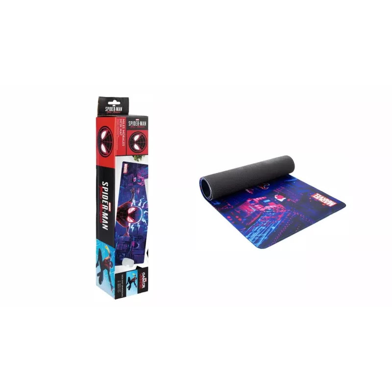 Desk mat Paladone Spiderman Miles Morales — large gaming/work surface, anti-slip base