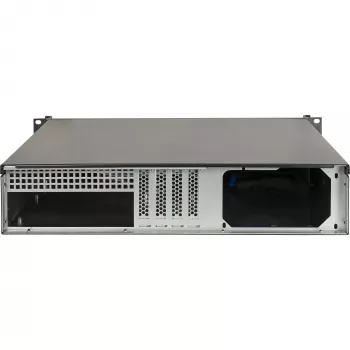 Inter-Tech 2U-K-240L 2U Rackmount Server Chassis for Micro-ATX, Black