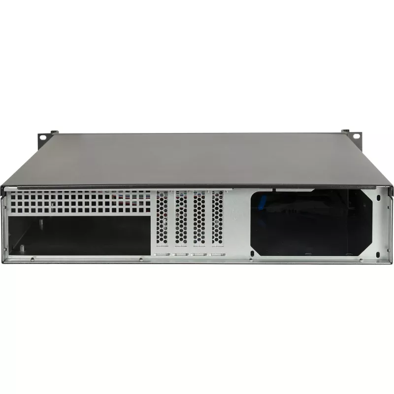Inter-Tech 2U-K-240L 2U Rackmount Server Chassis for Micro-ATX, Black