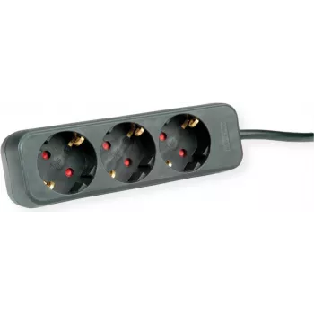 Power Extension ROLINE 19.07.1067 3m 3 AC Outlets Indoor Black