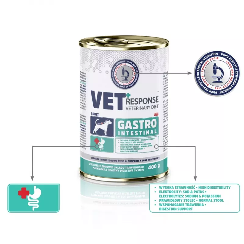 VET RESPONSE Gastrointestinal - wet dog food - 400g