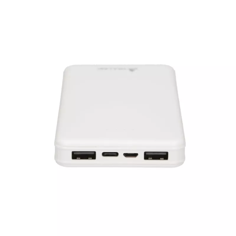 Power bank Extralink EPB-078W 10000 mAh White, USB-C, 10 W output, charges up to 2 devices