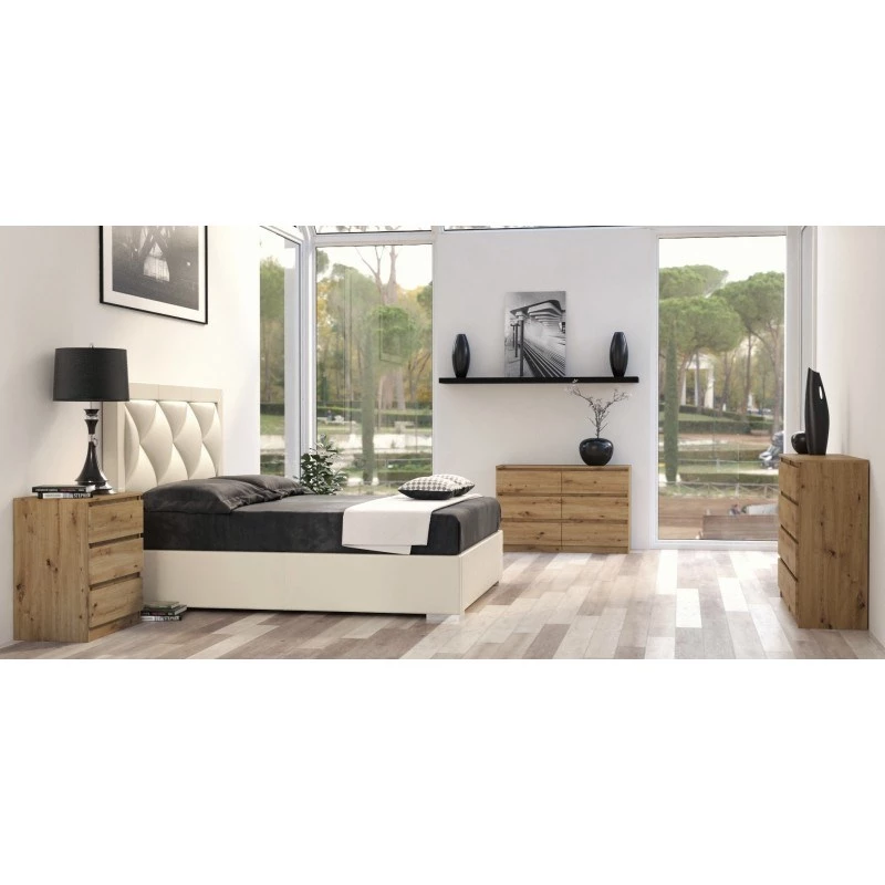 Chest of drawers top e shop M4 ARTISAN — 4 drawers, Oak, 700×400×970 mm, Particle board