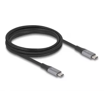 USB Cable DeLOCK 81192 USB4 Gen 2x2 2m USB C Black Grey